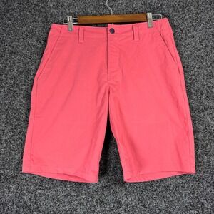 Johnnie-O Prep Performance Mens‎ Coral Red Chino Shorts Size 30